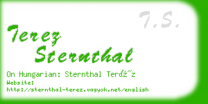 terez sternthal business card